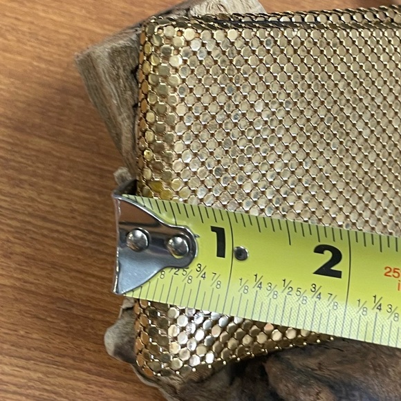 Vintage Whiting & Davis Metallic Gold Mesh Bifold Wallet - Picture 10 of 10